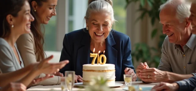 Comment célébrer dignement les 70 ans : traditions et idées originales