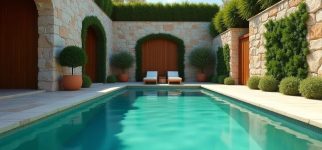 10 idées originales pour sublimer les murs autour de votre piscine extérieure